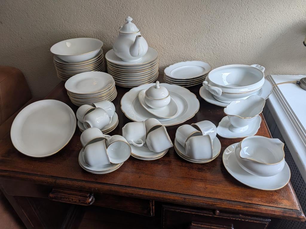 Klassiek porseleinen servies Epiag D.F. – Boheems porselein, Antiek en Kunst, Antiek | Servies compleet, Ophalen
