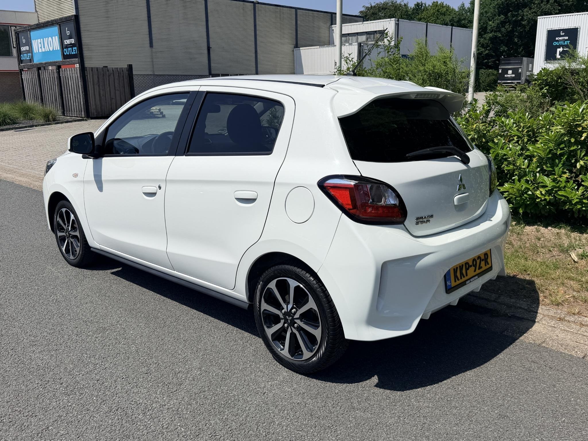 Mitsubishi Space Star 1.2 Instyle 71PK Automaat•Airco•Cr, Stof, Gebruikt, Wit, Bedrijf