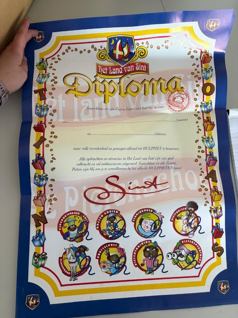 Land van Ooit poster A2 Sint diploma, Verzamelen, Ophalen of Verzenden, Gebruikt, Overige typen