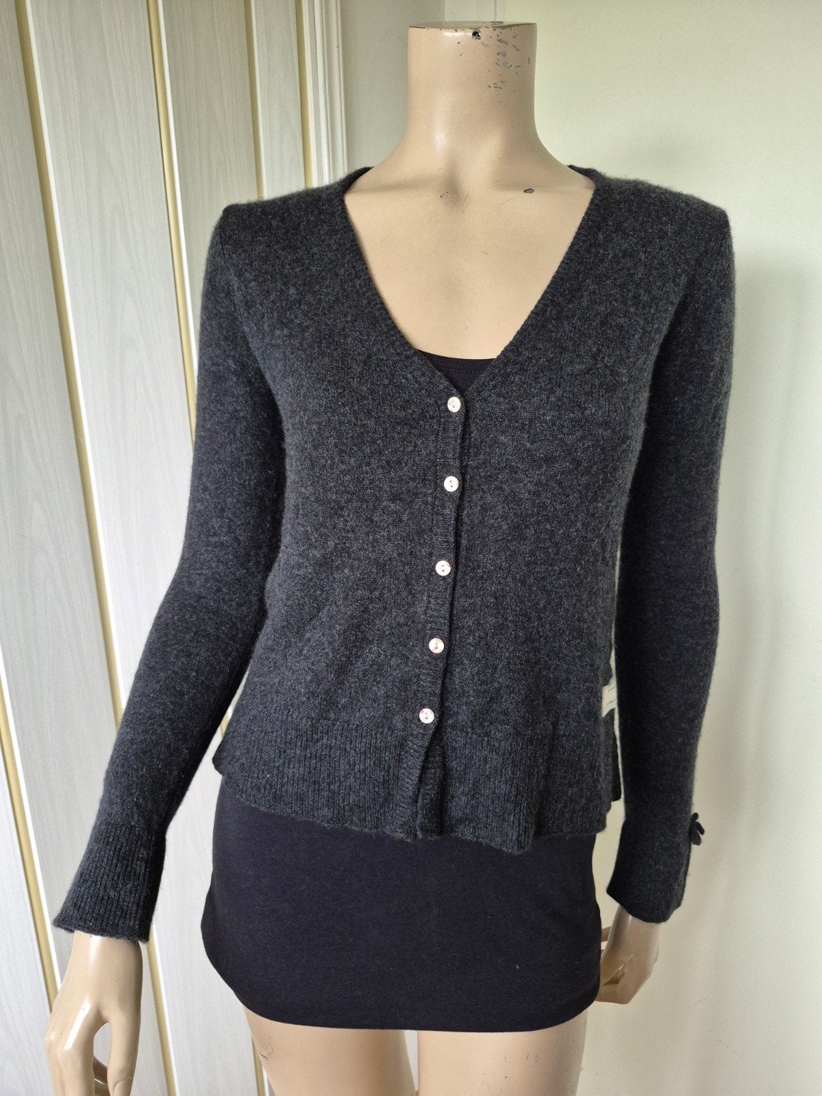 Luxe Odd Molly 100% cashmere vest grijs maat 1 (XS/S), Kleding | Dames, Ophalen of Verzenden, Zo goed als nieuw, Maat 36 (S), Grijs