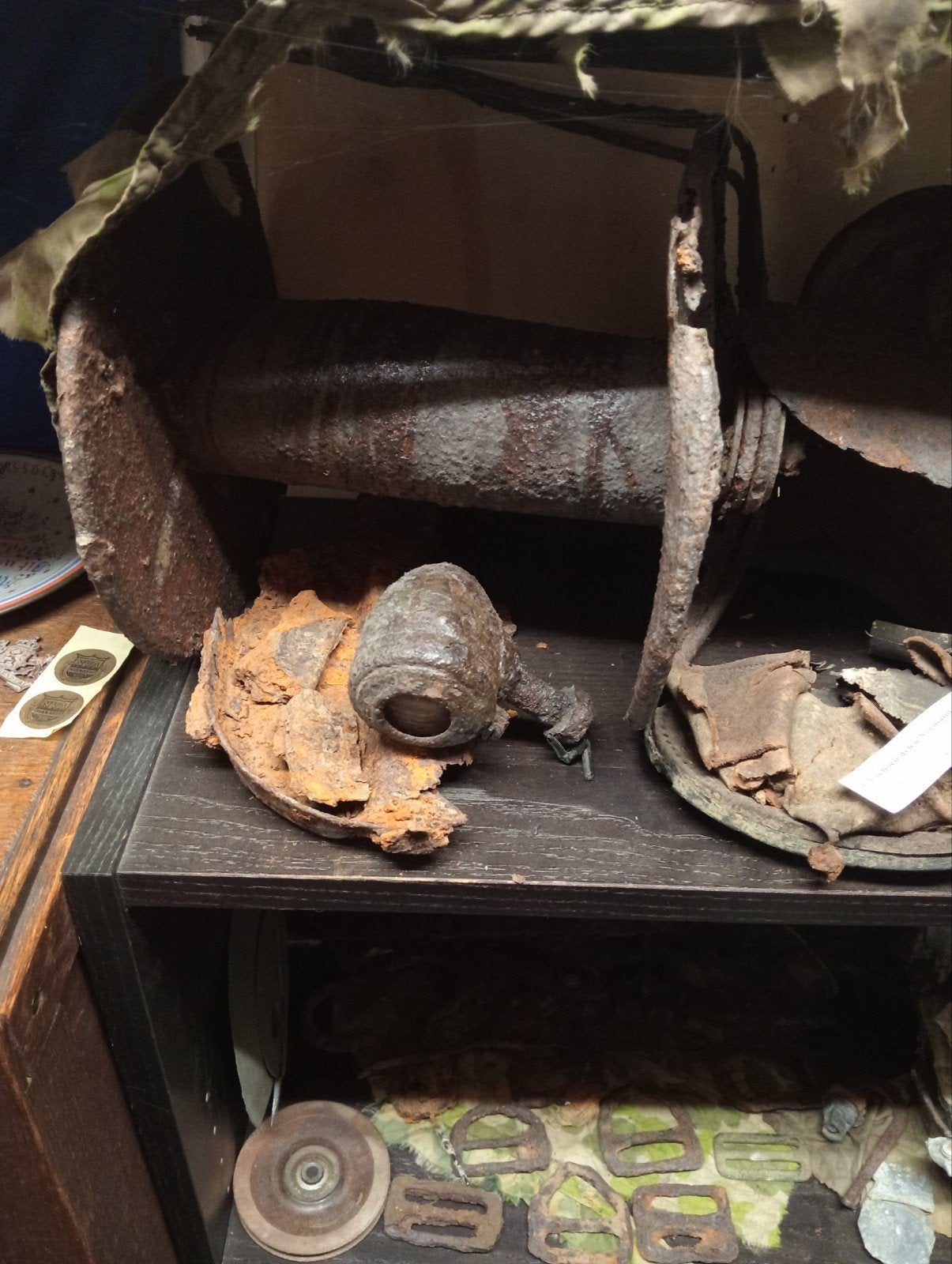 Groot lot WOII bodemvondsten: militaria en meer, Verzamelen, Ophalen of Verzenden, Amerika