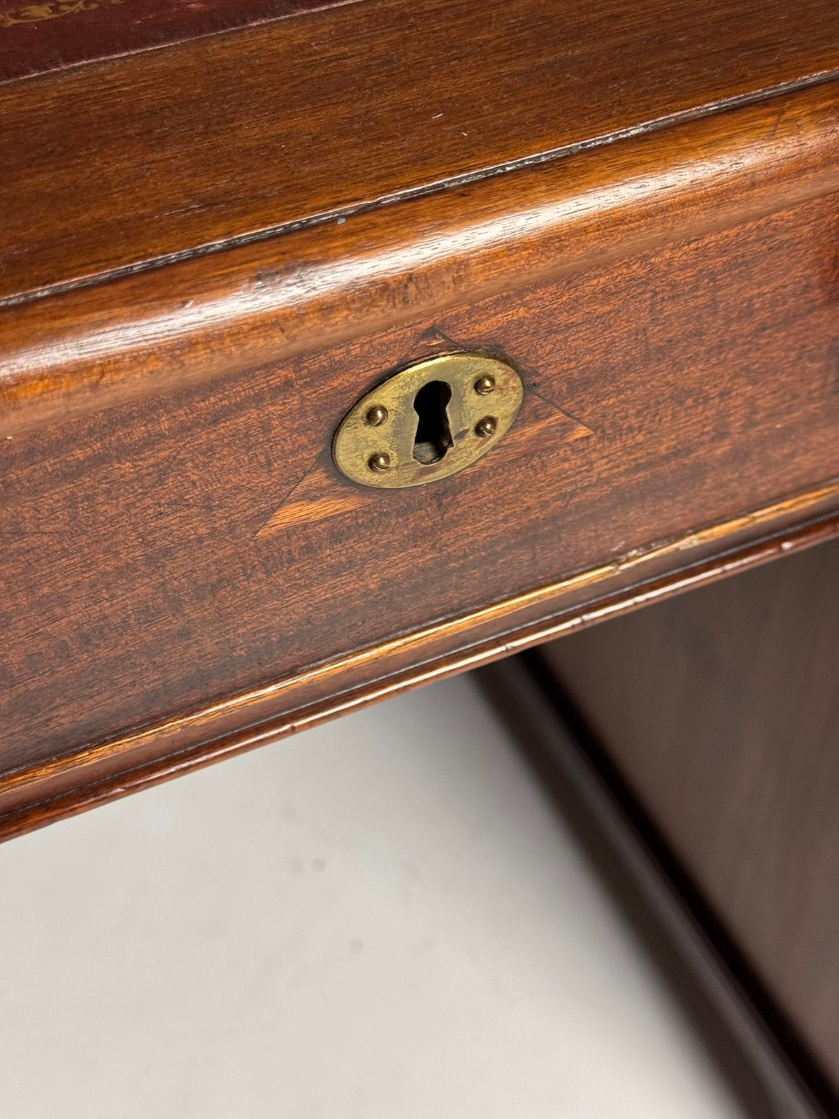 Mahonie partnerdesk Engels antiek, Gebruikt, Ophalen of Verzenden, A, A