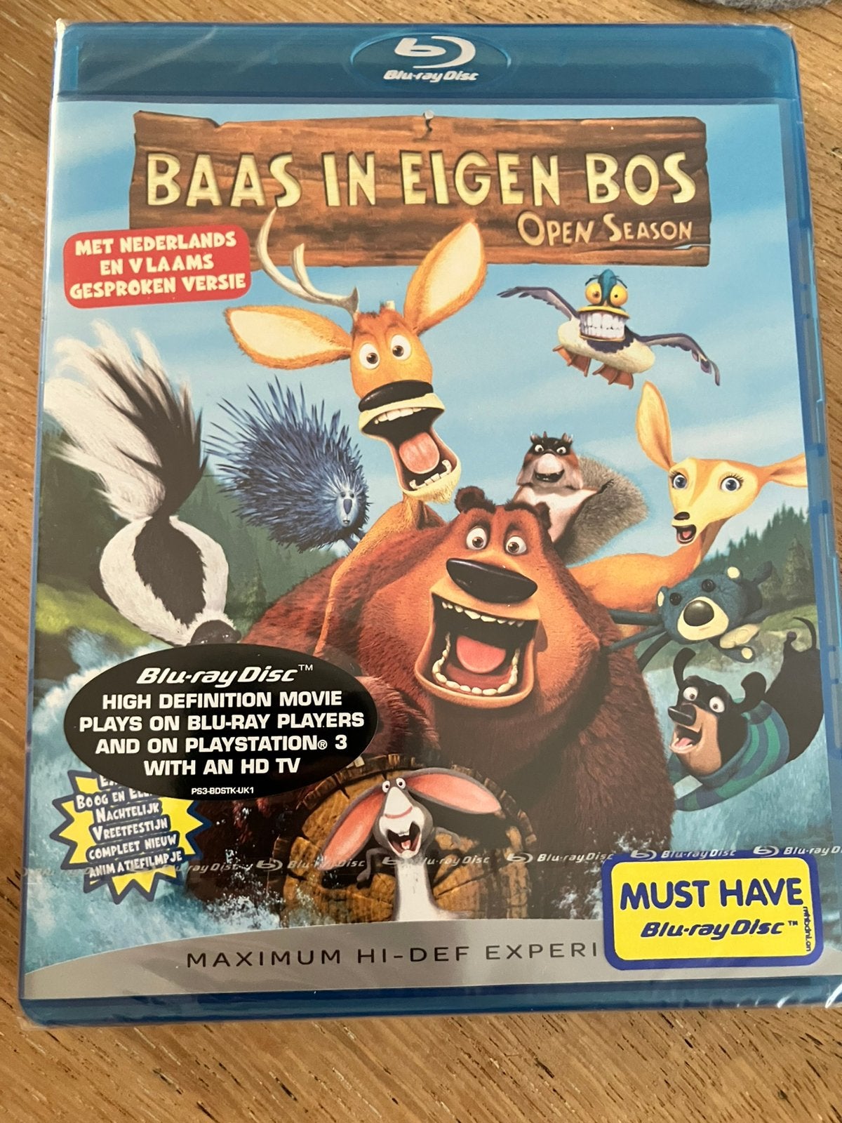 NIEUWE HD blu ray nog verpakt Baas in Eigen Bos Open Season, Cd's en Dvd's, Blu-ray, Ophalen of Verzenden, Nieuw in verpakking