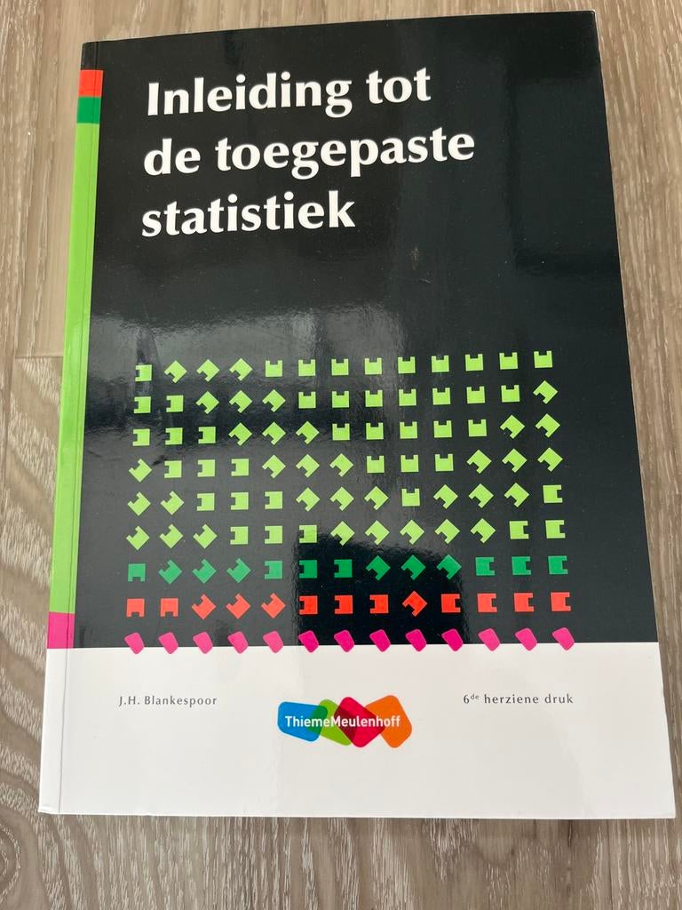 Inleiding tot de toegepaste statistiek, Boeken, Ophalen of Verzenden, Zo goed als nieuw