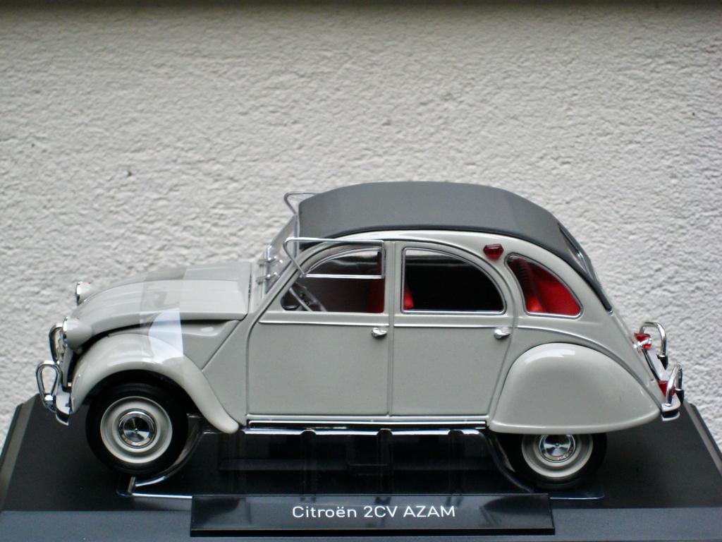 Citroen 2CV AZAM 1966 grijs rosé Norev 1:18, Ophalen of Verzenden, Nieuw, Auto, Norev