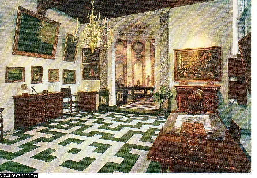 Ansichtkaart	Antwerpen (België)	Rubenshuis	Kunstkamer, Verzenden, 1960 tot 1980, Ongelopen, Antwerpen