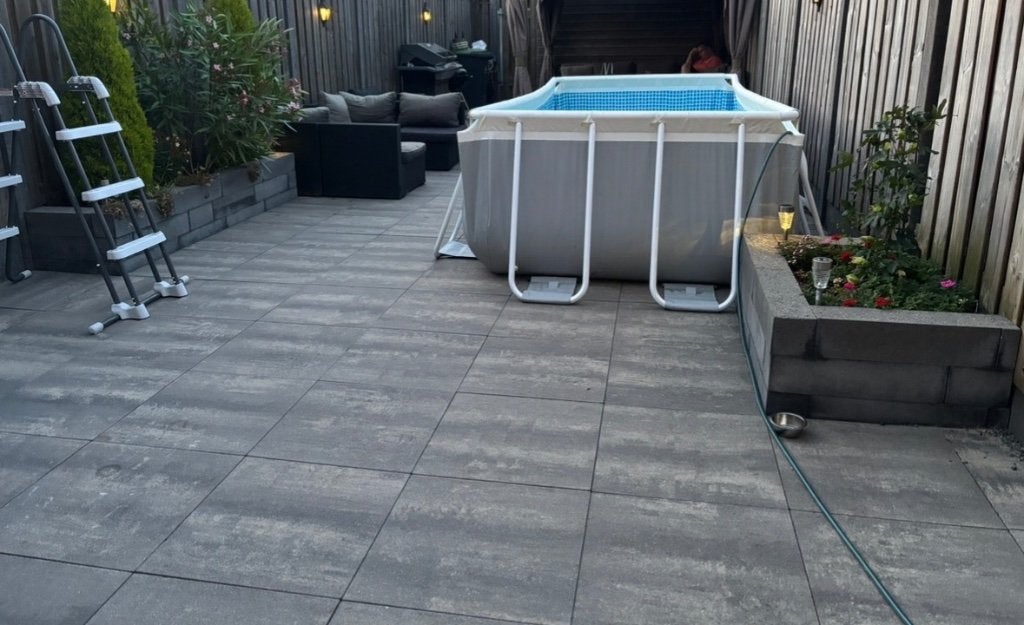 70 m2 beton tegels, Ophalen, Gebruikt, 10 m² of meer, Beton