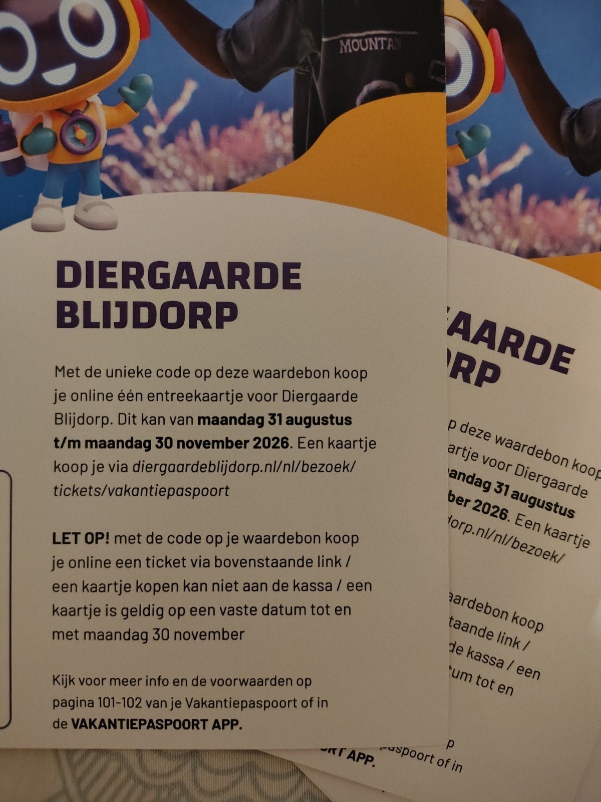 Diergaarde Blijdorp kaartjes, Tickets en Kaartjes, Drie personen of meer, Ticket of Toegangskaart