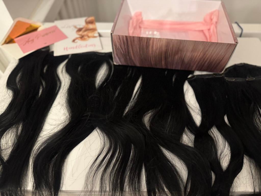 Luxury for princess haar extentions | jet black | 220gr, Sieraden, Tassen en Uiterlijk, Uiterlijk | Haarverzorging, Ophalen of Verzenden
