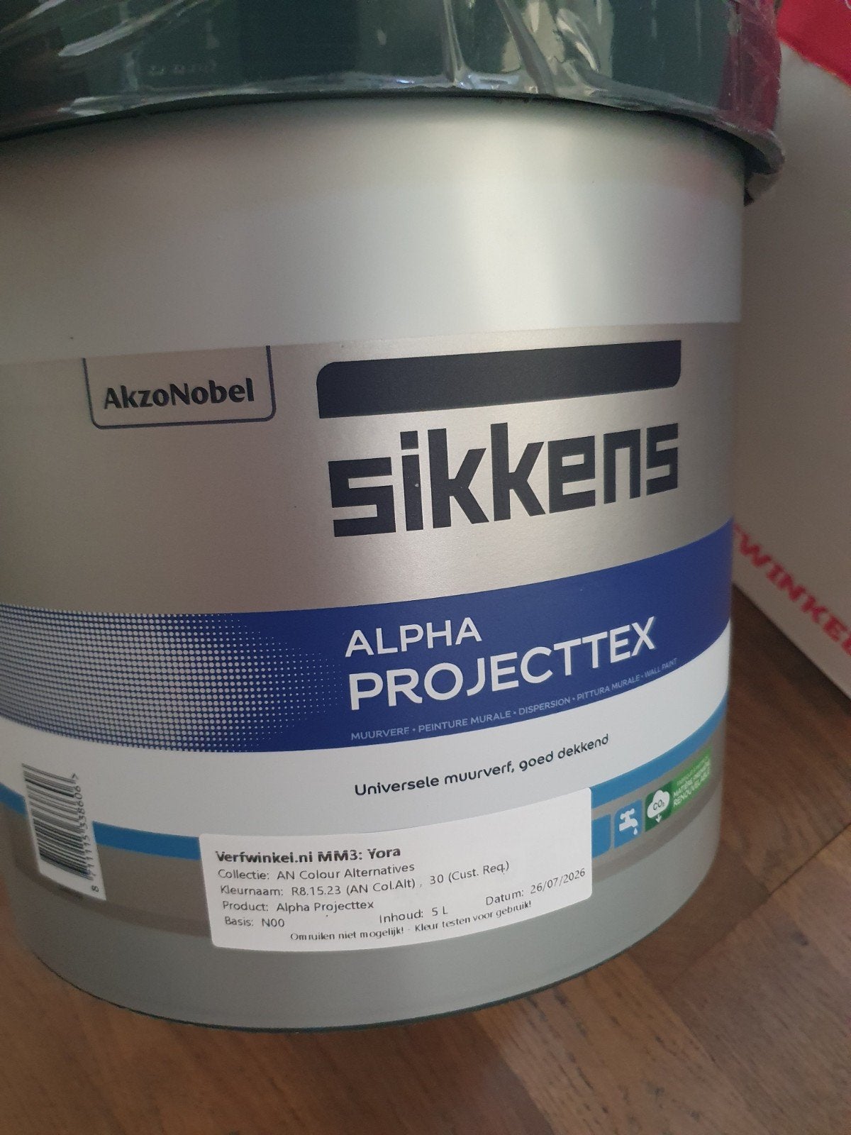 Sikkens Alpha Projecttex Muurverf - 5 Liter hague blue, Overige kleuren, 5 tot 10 liter, Nieuw, Ophalen of Verzenden