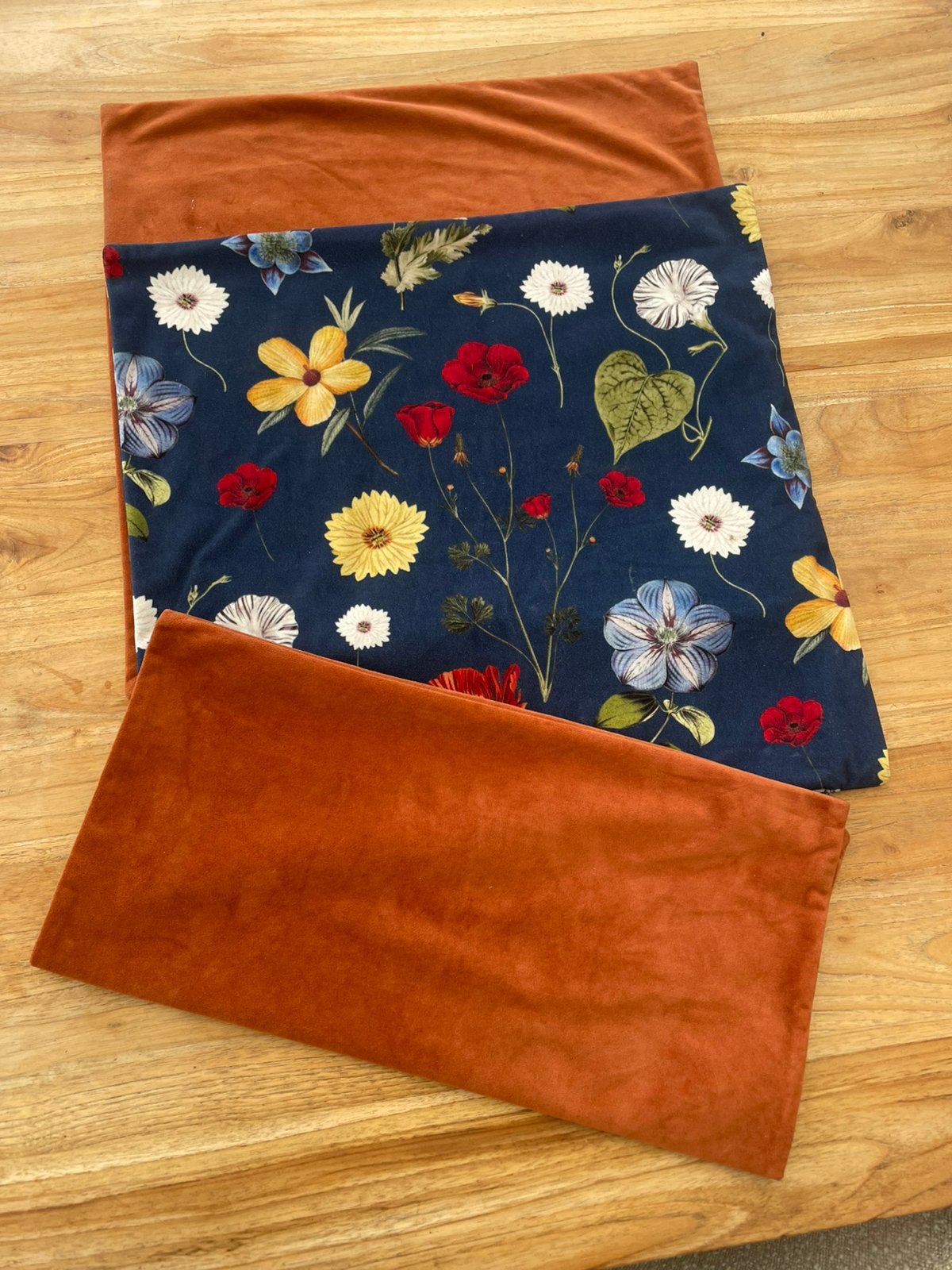 3x Hema kussenhoes, Ophalen of Verzenden, Zo goed als nieuw, Blauw, Vierkant