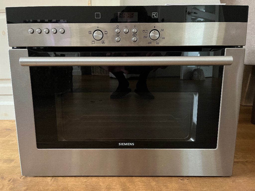 Siemens inbouw Oven en magnetron (combi) nishoogte 45 cm, Witgoed en Apparatuur, Ovens, Ophalen, Minder dan 45 cm, Gebruikt, Siemens