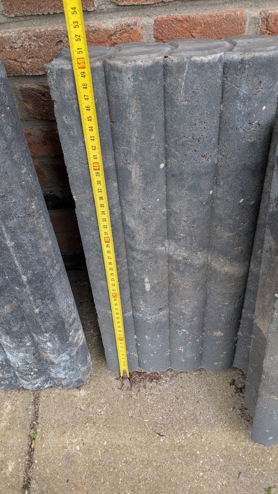 Rondband Palisade Antraciet Grijs 50x50x8 cm - 18 stuks, Ophalen