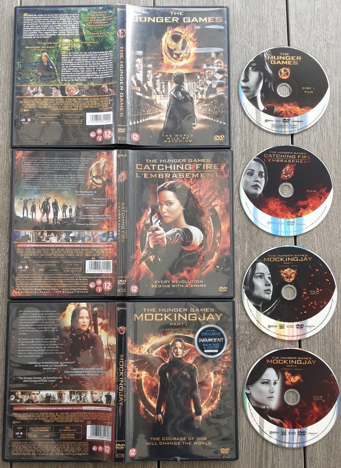 The Hunger Games Complete deluxe Collection op DVD : 4 films, Nederlands, Ophalen of Verzenden, Vanaf 12 jaar, Inclusief doosje