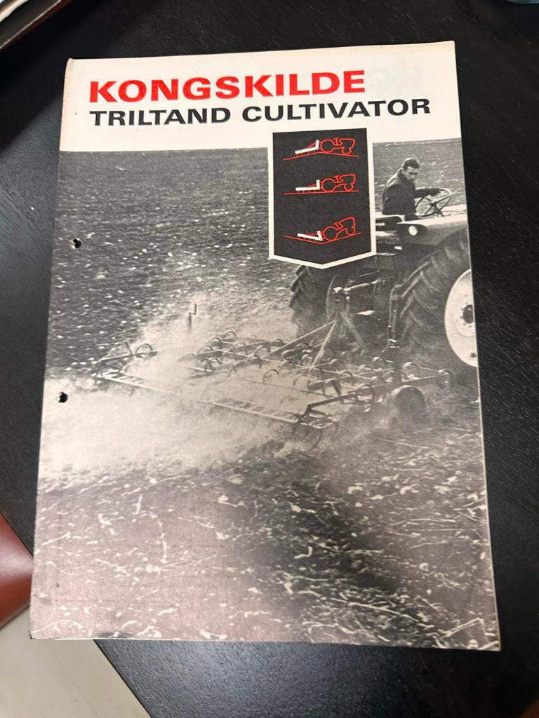 Oude folder Kongskilde Tril Tand Cultivator jaren '60, Ophalen of Verzenden, Zo goed als nieuw, Elektrotechniek