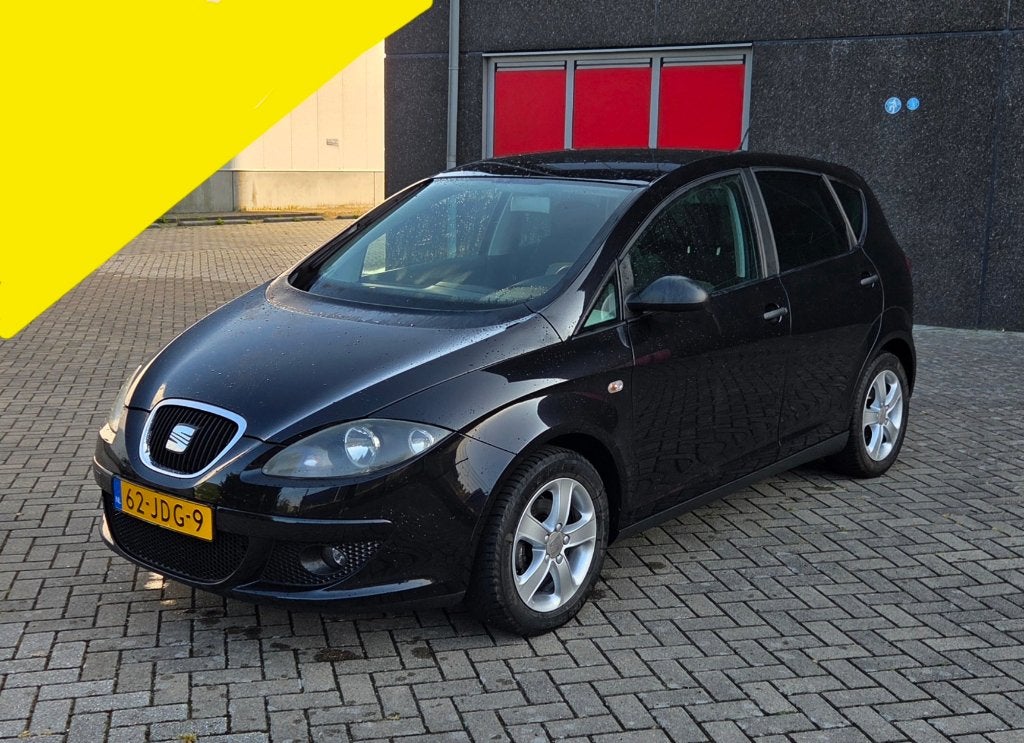 Seat Altea 1.6 75KW 2009 Zwart AIRCO / TREKHAAK/ NAVI / USB!, Stof, 4 cilinders, Zwart, Handgeschakeld