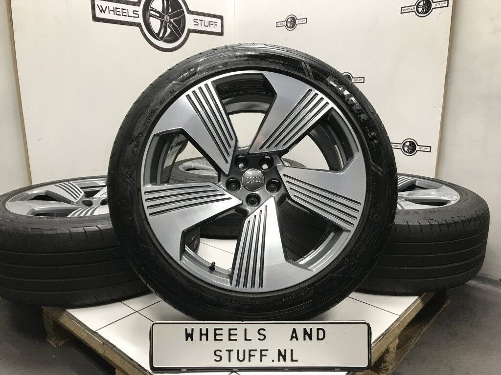 Audi Q7 Etron lichtmetaal velgen 21"inch 5x112, Auto-onderdelen, Banden en Velgen, Ophalen, Gebruikt, 21 inch, Banden en Velgen