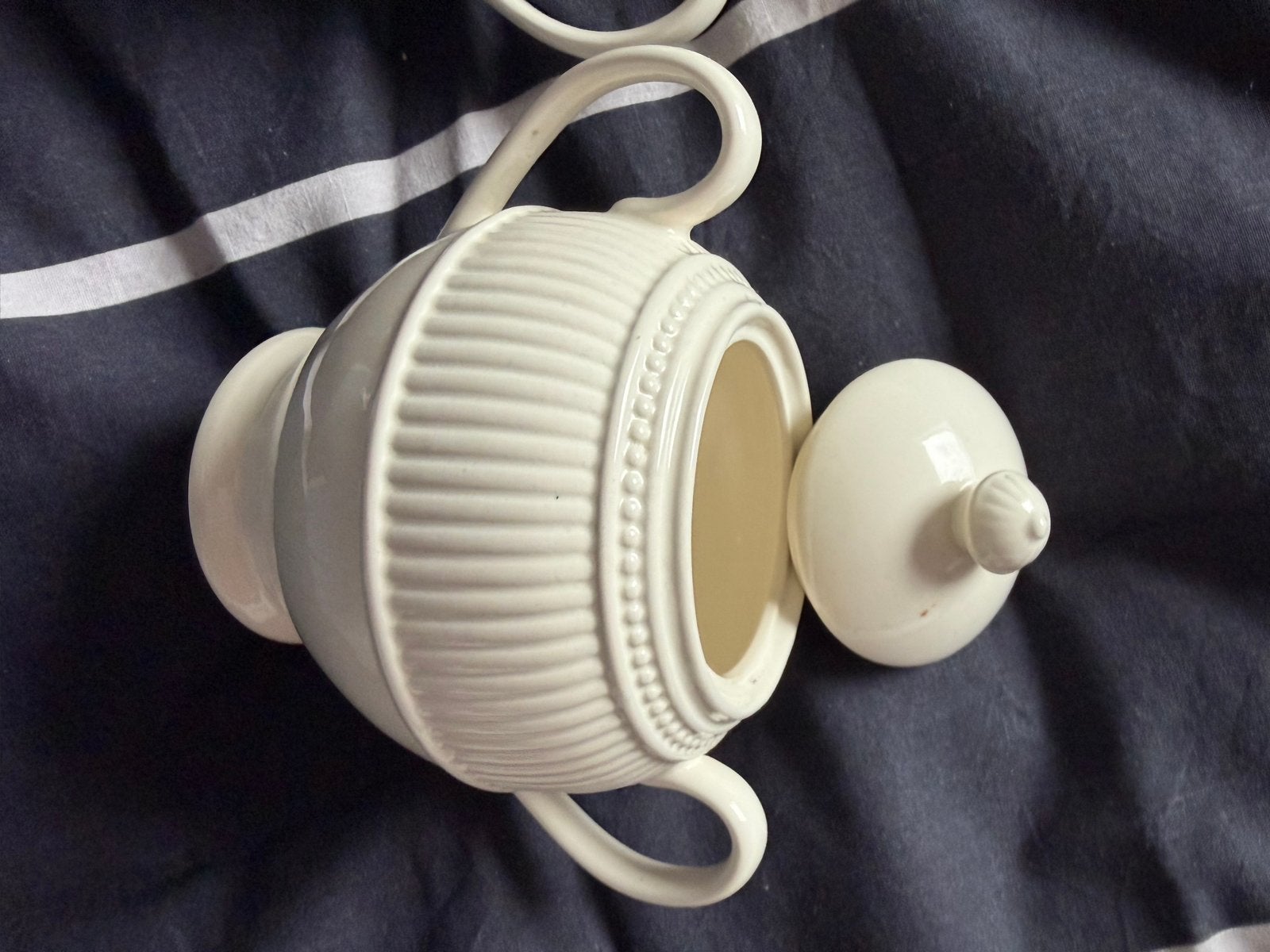 Wedgwood Windsor Suikerpot en Melkkan Set - Vintage 1969, Antiek en Kunst, Ophalen of Verzenden