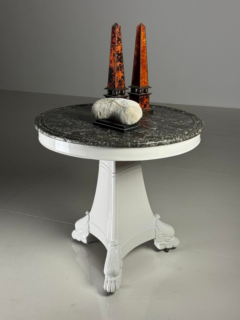 Gueridon Center Table 19e eeuw antiek, Ophalen