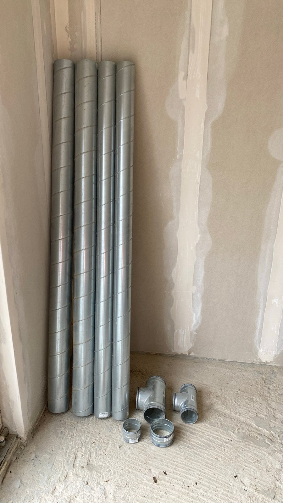 Nieuwe spirobuizen en T-stukken voor ventilatie/afzuiging, Ophalen, Nieuw, Ventilator en Afzuiger