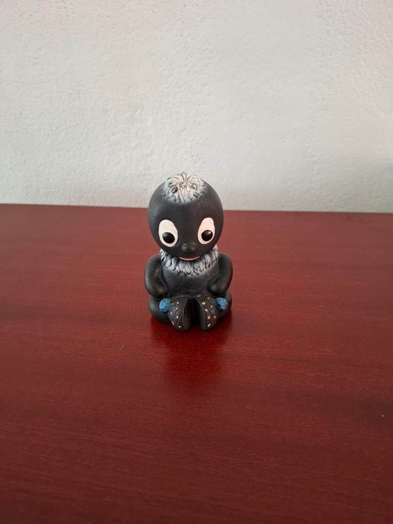 Vintage Zwarte Piet beeldje - Decoratief figuur, Ophalen of Verzenden, Gebruikt