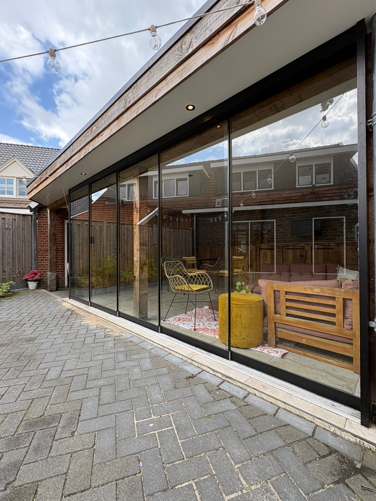 Glazen schuifwanden inc. montage, Ophalen, Nieuw, Veranda