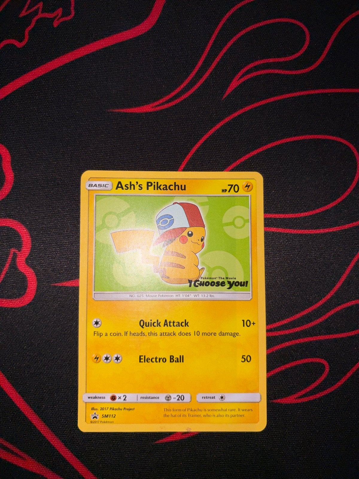Pokémon Kaart Ash's Pikachu SM112 Promo - I Choose You!, Hobby en Vrije tijd, Verzamelkaartspellen | Pokémon, Ophalen, Zo goed als nieuw