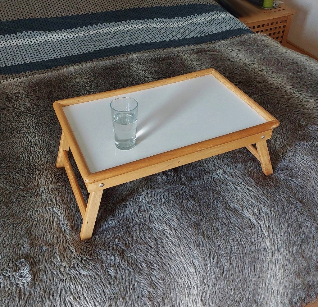 Ontbijttafel Laptoptafel Bedtafel Leestafel Dienblad Butler, Nieuw, Ophalen of Verzenden, Rechthoekig, Butlertray