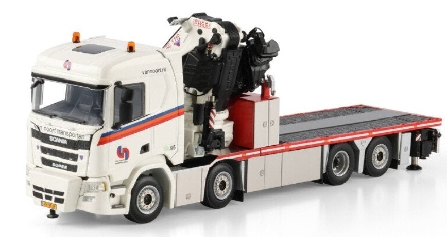 WSI SCANIA R NORMAL AUTOLAADKRAAN - VAN NOORT TRANSPORTEN, Hobby en Vrije tijd, Wsi, ., Nieuw, Ophalen of Verzenden