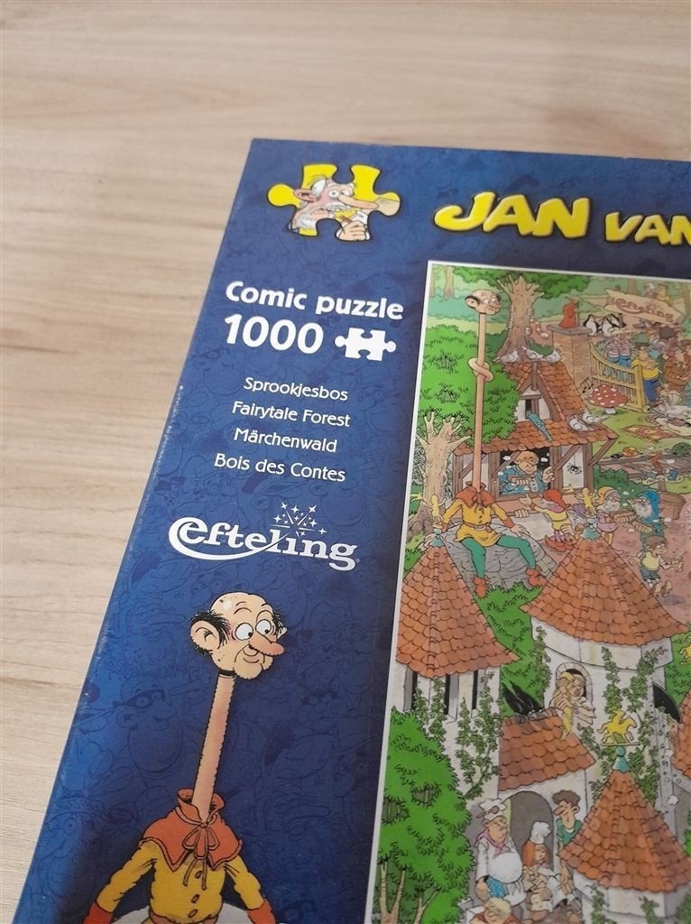 Jan van Haasteren - Efteling sprookjesbos - 1000stuk - s3040, Verzenden, 500 t/m 1500 stukjes, Zo goed als nieuw
