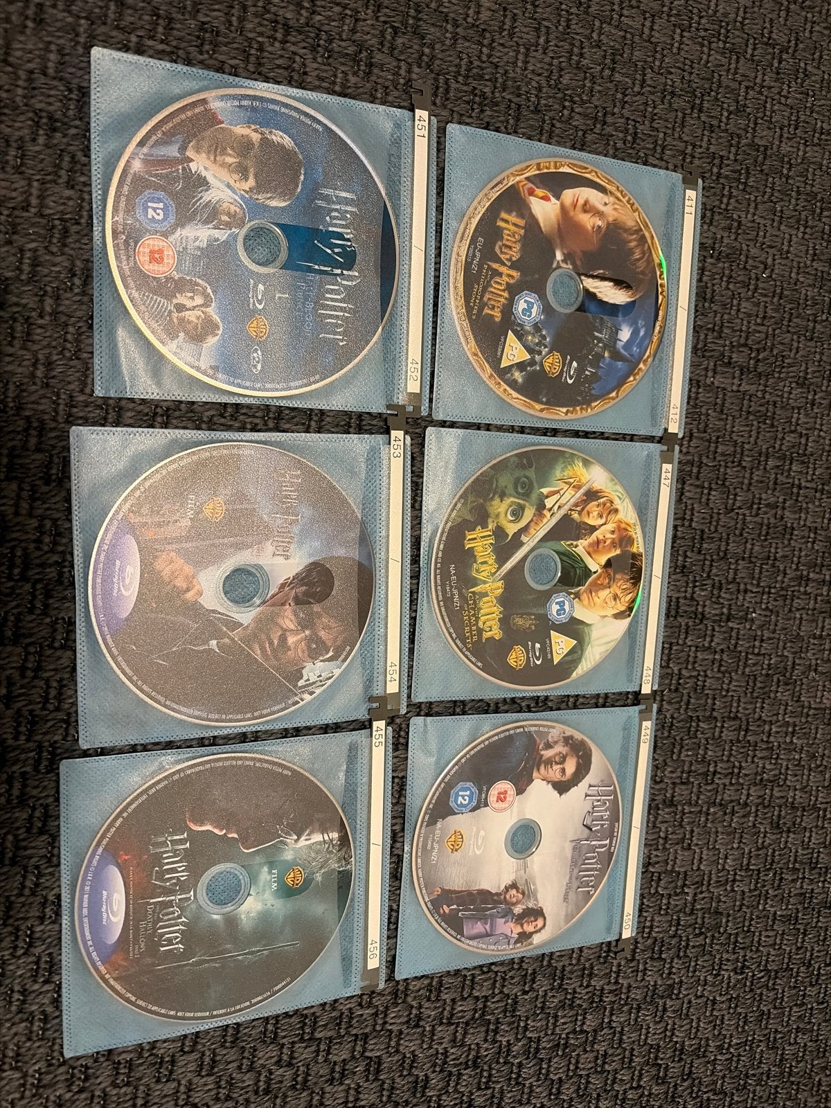 Harry Potter Blu-ray collectie -, Nederlands, Ophalen of Verzenden, Vanaf 12 jaar, Gebruikt
