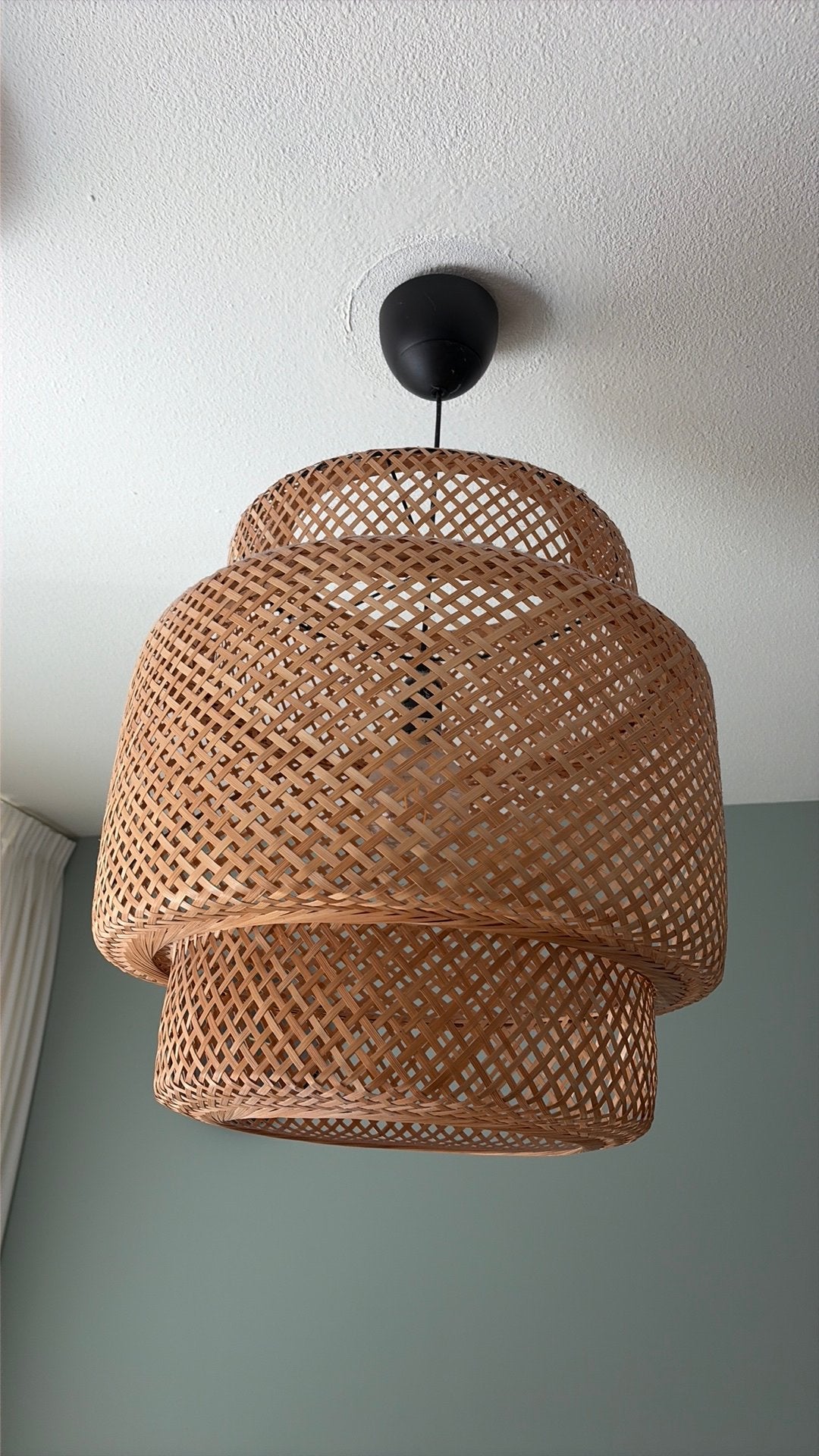 Ikea sinnerlig hanglamp 50 cm, Huis en Inrichting, Ophalen of Verzenden, Zo goed als nieuw, Rond