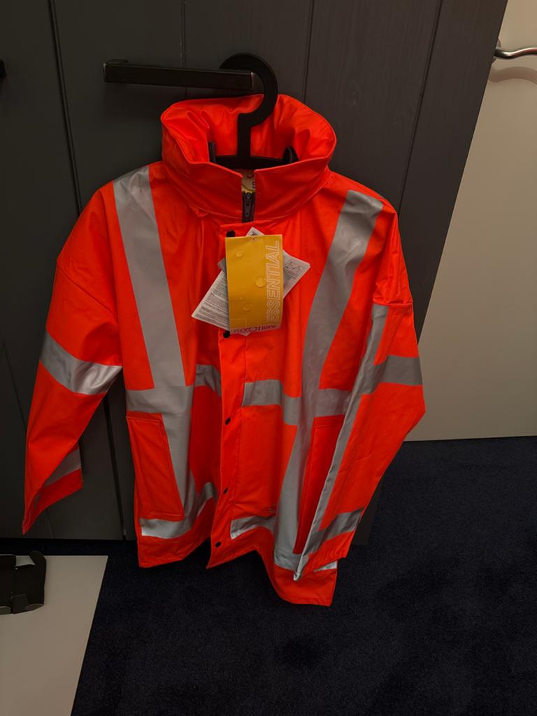 Nieuwe ESSENTIAL Flexothane Veiligheidsjas Maat S, Ophalen, Nieuw, Maat 46 (S) of kleiner, Oranje
