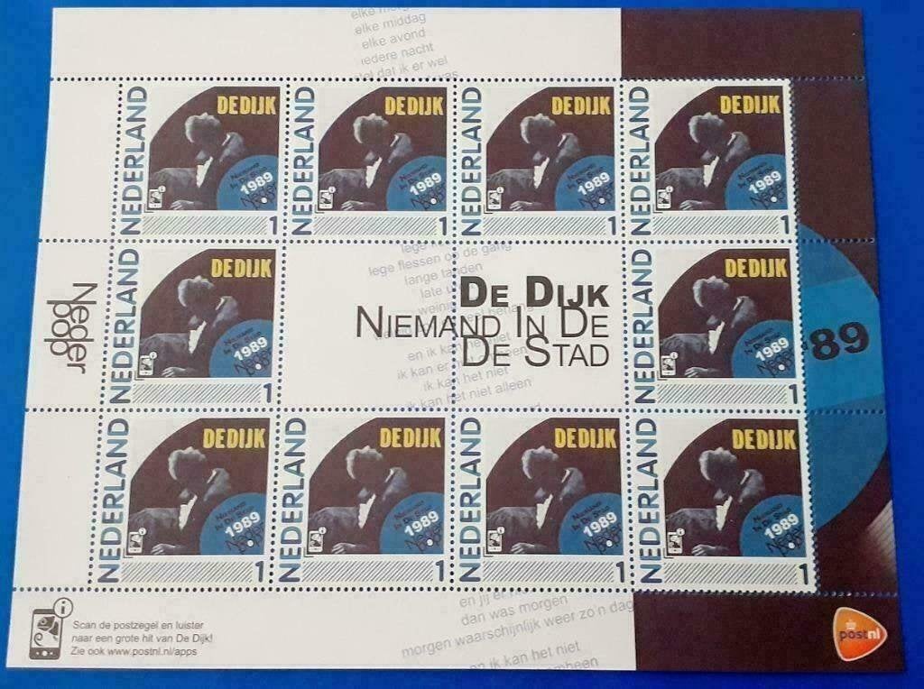 NVPH 2791-Ab-2 Nederpop No.2 De Dijk 2011, Postzegels en Munten, Verzenden, Na 1940, Postfris