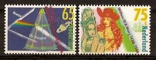 Nederland NVPH nr 1406/7 postfris Willem III en Mary 1988, Ophalen of Verzenden, Na 1940, Postfris