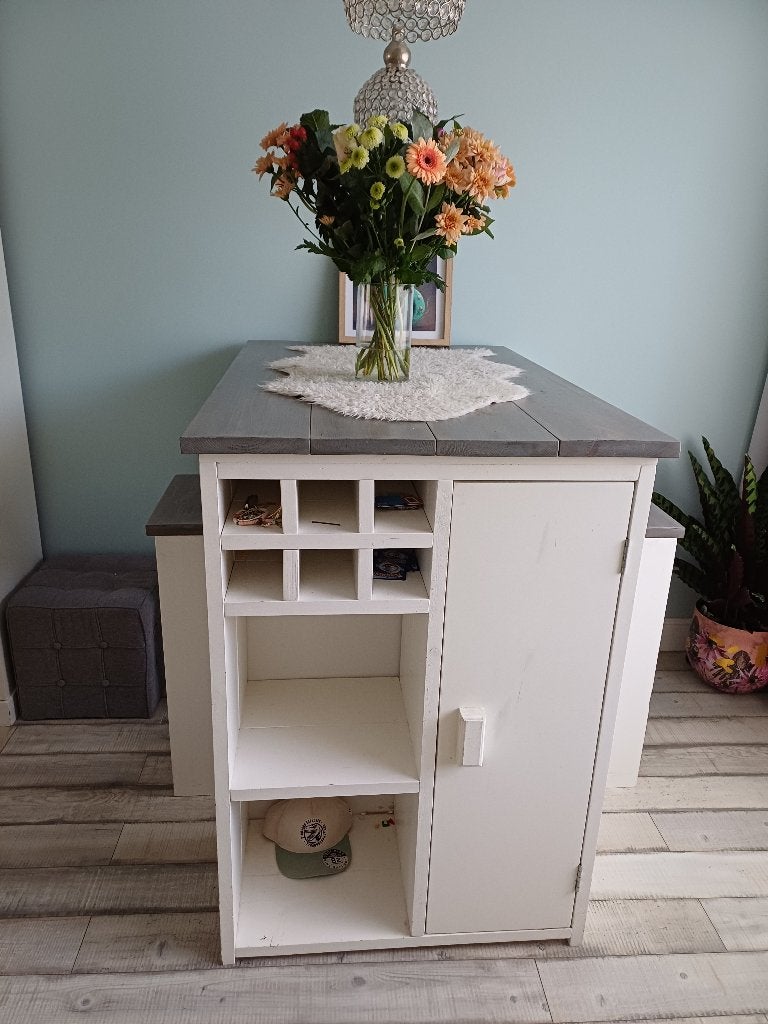 Tv meubel, salontafel, eethoek, Huis en Inrichting, Complete eetkamers, Ophalen, Gebruikt, Landelijk, Minder dan 4 stoelen