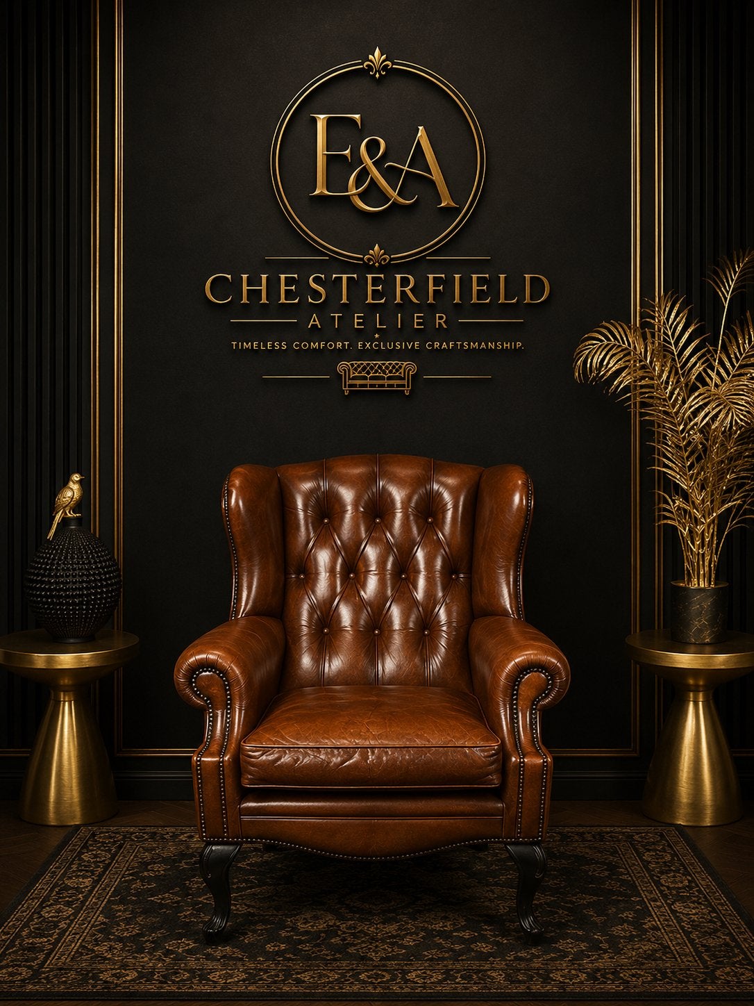 Orginele Chesterfield Lederen Oorfauteuil!!, Ophalen of Verzenden, 75 tot 100 cm, Minder dan 150 cm