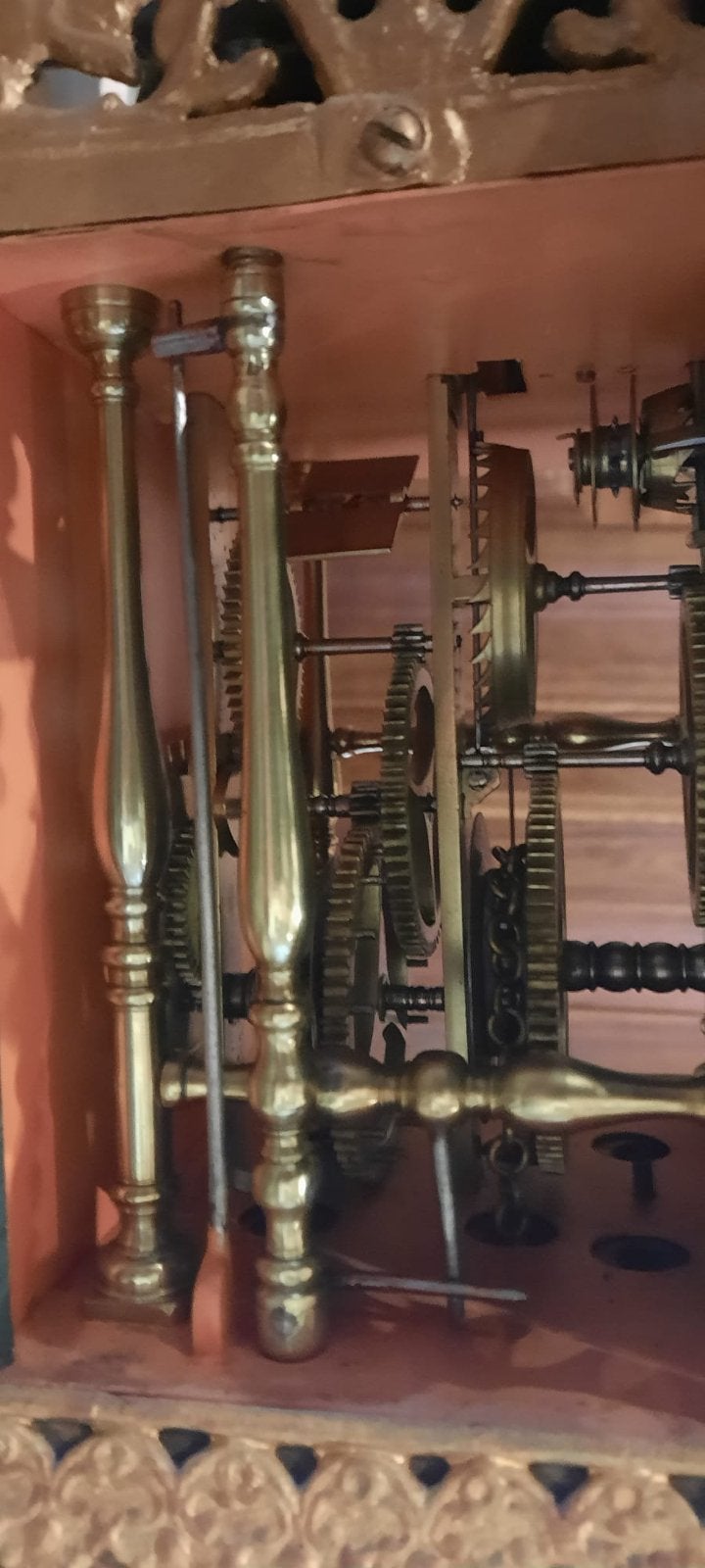 Antieke Friese Staartklok met Handgeschilderde Wijzerplaat, Antiek en Kunst, Ophalen of Verzenden