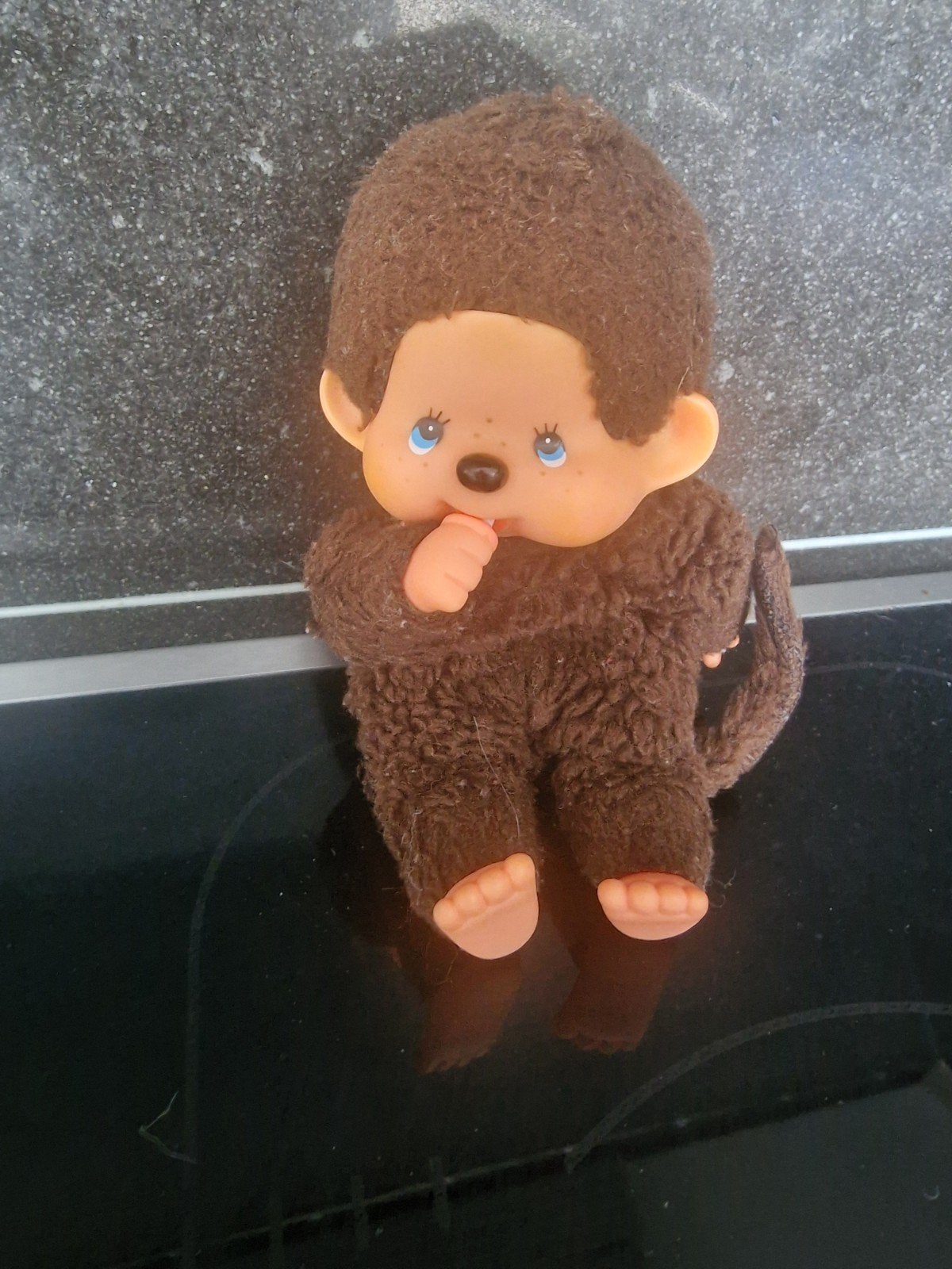 Monchhichi knuffel aapje bruin vintage, Kinderen en Baby's, Speelgoed | Knuffels en Pluche, Gebruikt, Overige merken, Ophalen of Verzenden