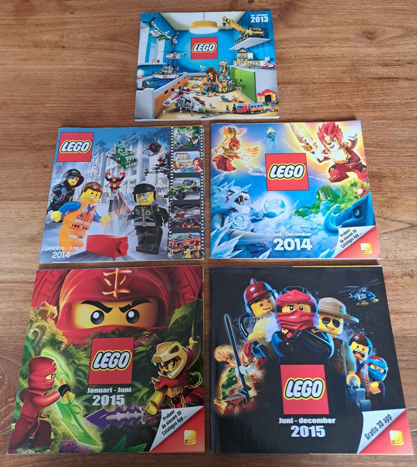 Partij LEGO Catalogi (5 stuks) | 2013, 2014, 2015, Ophalen of Verzenden, Zo goed als nieuw, Overige typen, Lego
