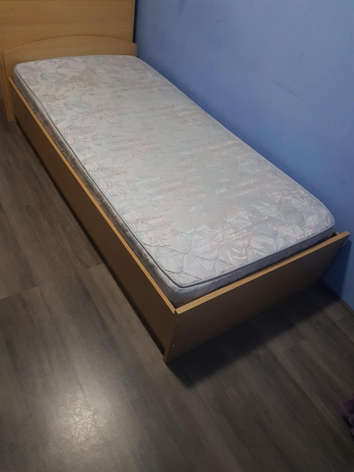 Bed, Ophalen, 90 cm, 200 cm, Hout