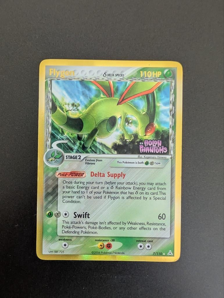 Flygon Delta Species 7/110 Holon Phantoms Light Played, Ophalen of Verzenden, Gebruikt, Losse kaart