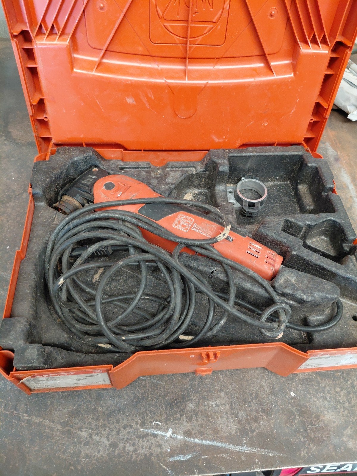 Fein machine op snoer, Ophalen, Gebruikt