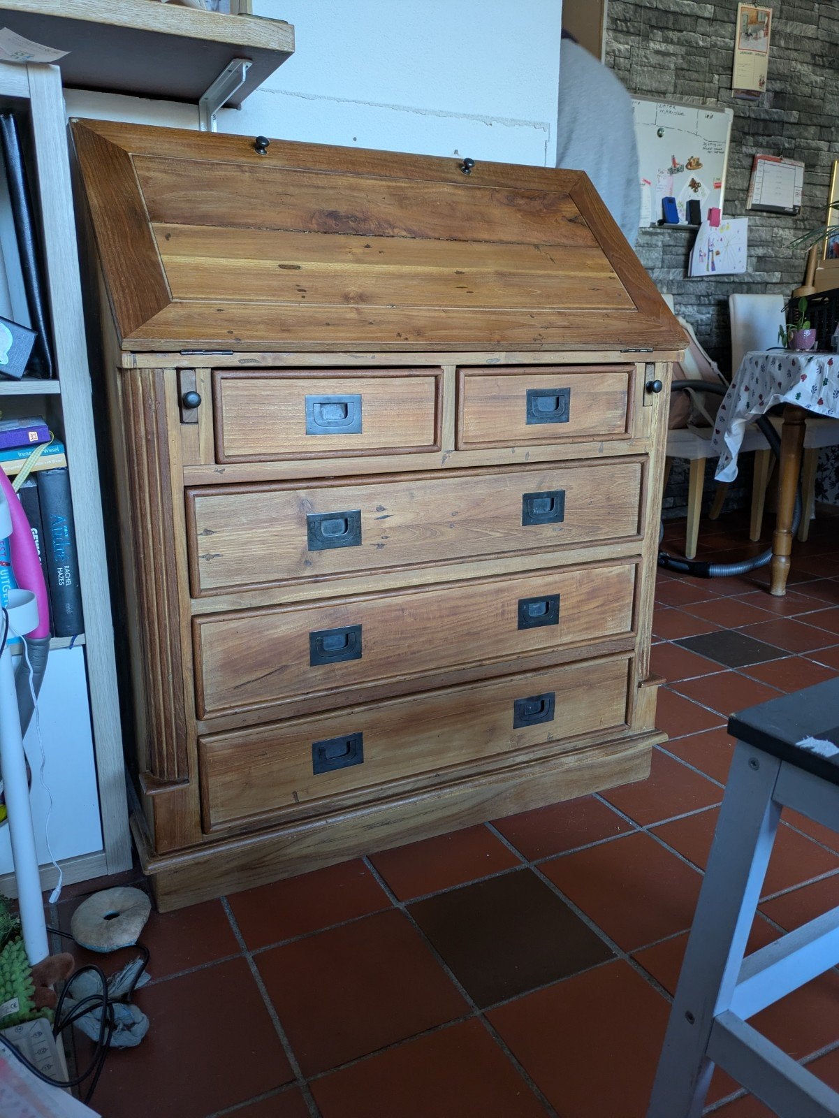 secretaire, Huis en Inrichting, Ophalen, 100 tot 150 cm, 50 tot 100 cm, 3 of 4 laden