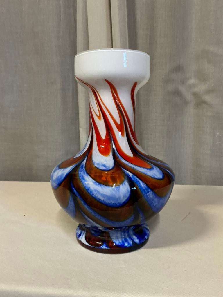 Prachtige vintage  Opaline vaas ,Florance,Italy, Antiek en Kunst, Ophalen of Verzenden