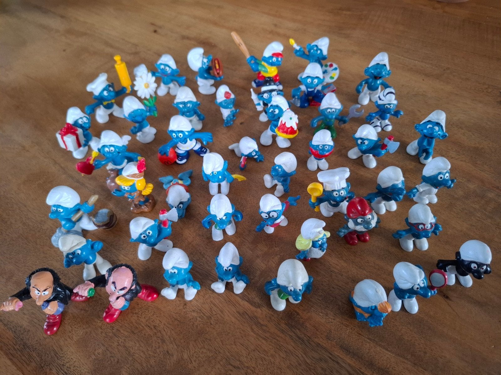 Grote collectie Smurfen beeldjes - Vintage Smurfen, Verzamelen, Poppetjes en Figuurtjes, Ophalen of Verzenden