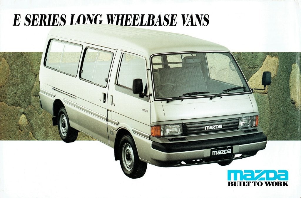 Folder Mazda E-series Long Wheelbase Vans (ca.1992), Boeken, Auto's | Folders en Tijdschriften, Verzenden, Gelezen, Mazda