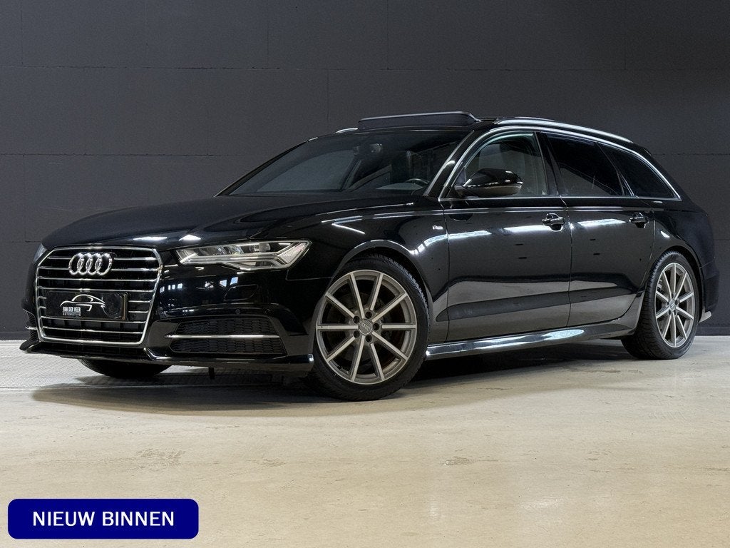 Audi A6 Avant 1.8 TFSI ultra Lease Edition | 2x S-Line | Pan, Auto's, Audi, Leder en Stof, Zwart, 1600 kg, 93 €/maand