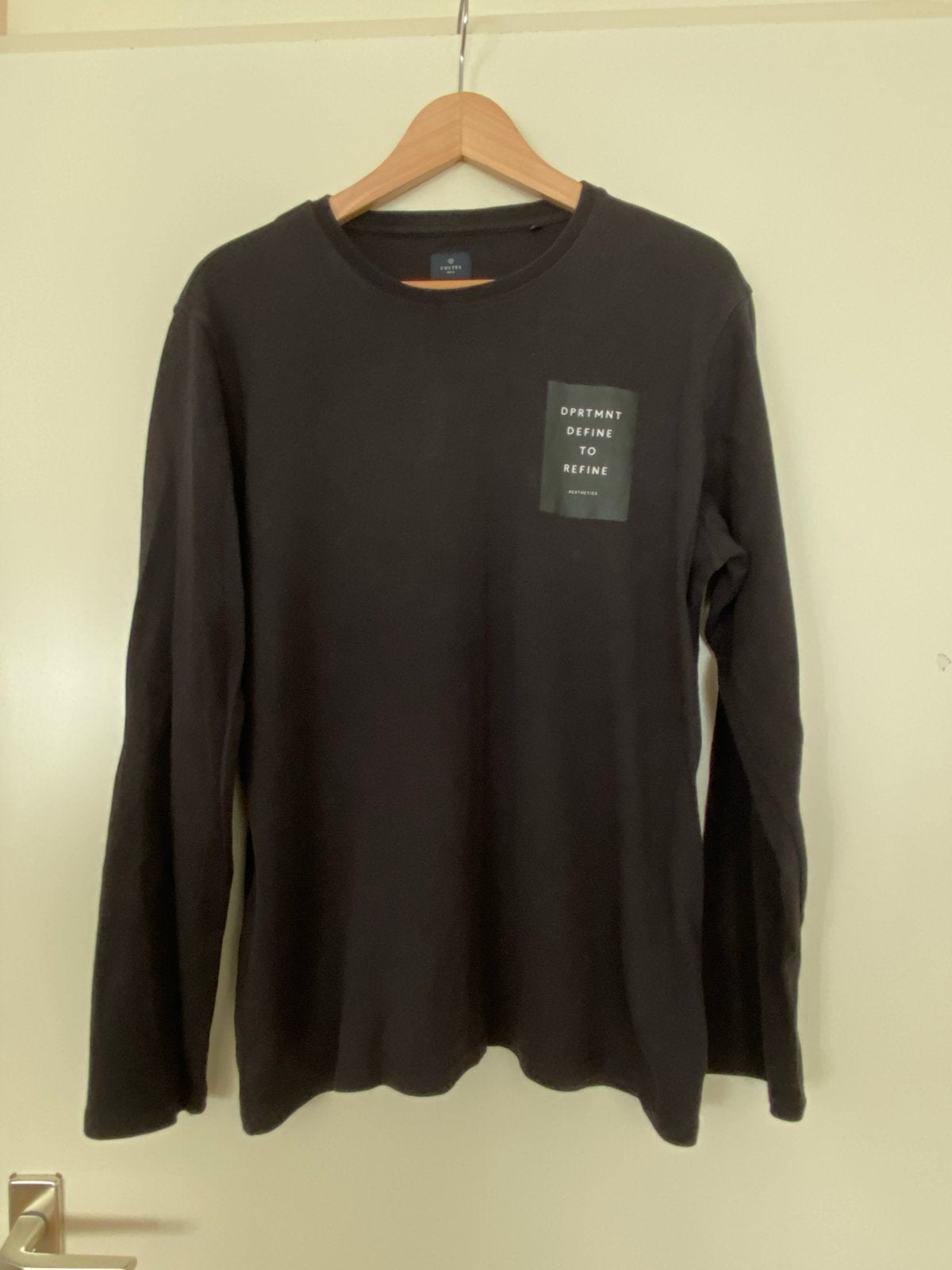 Costes heren longsleeve - Maat L - Zo goed als nieuw, Ophalen of Verzenden, Zo goed als nieuw, Maat 52/54 (L), Zwart