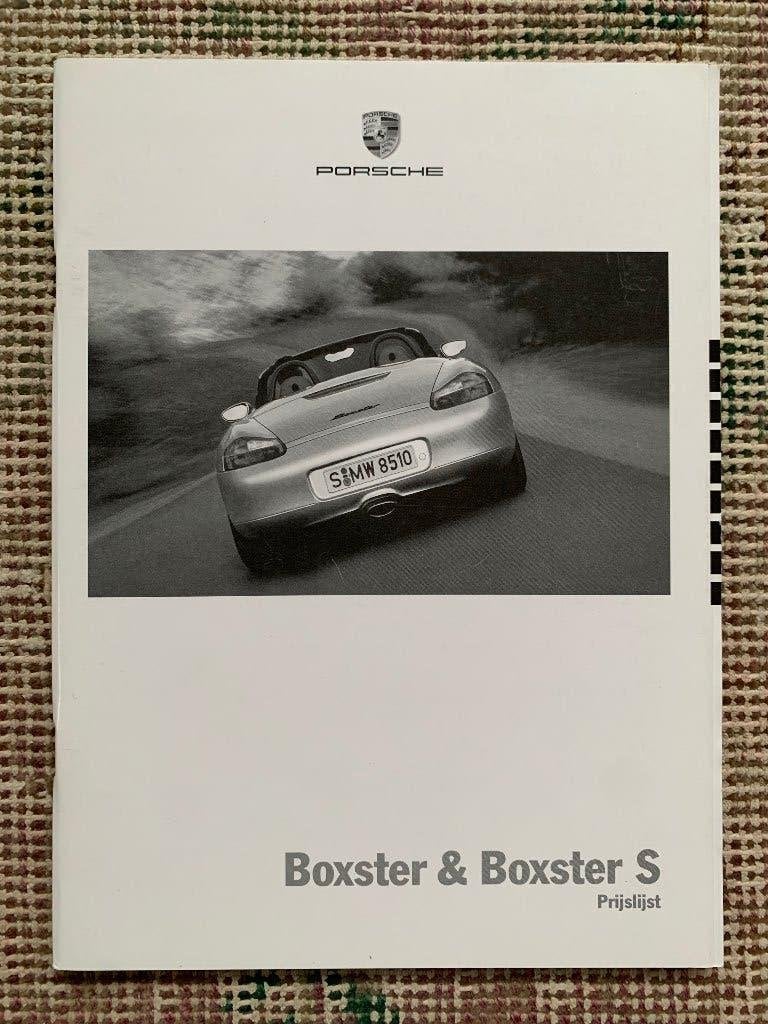 Nederlandse prijslijst Porsche Boxster en Boxter S 986 2001, Porsche, Nieuw, Ophalen of Verzenden, Porsche